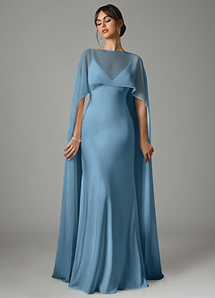 front Amostra de cetim elástico Azazie