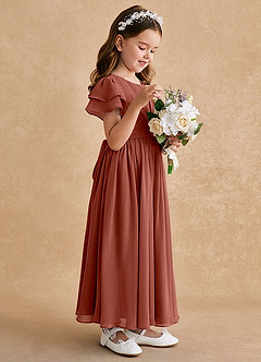 Azazie Ali Final Sale Auburn A-Line Pleated Chiffon Dress image5