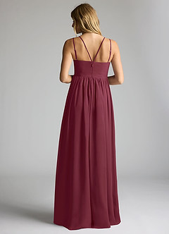 Azazie Emree Abiti da damigella d'onore premaman Abito A-Line Chiffon Floor-Length image4