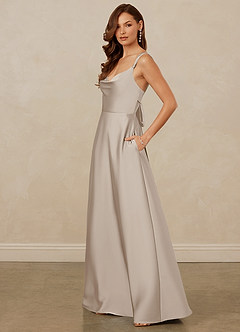 Christian Siriano Bridal for Azazie 1001 Bridesmaid Dresses Frost A-Line Sweetheart Neckline Stretch Satin Dress image4