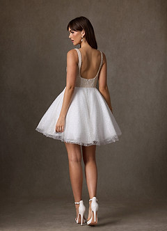 Azazie Avita Robes de mariée Robe Trapèze en Perlage avec poches Diamant Blanc Champagne image6