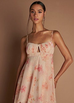 Maxi jurk Jaida Perzik image5