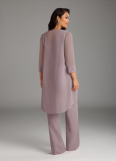 Azazie Maura Mother of the Bride Dresses Dusk Jumpsuit/Pantsuit Sequins Chiffon Dress image4