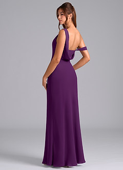 Azazie Madelyn Suknie dla druhen Syrena Jedno ramię Szyfon Do ziemi Sukienka image6