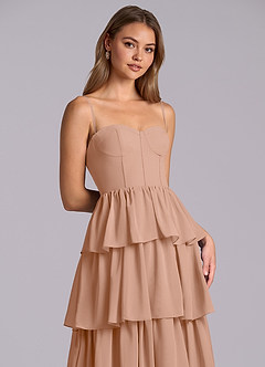 Azazie Faye Suknie dla druhen Linia A Dekolt w kształcie serca Szyfon Do ziemi Sukienka image2