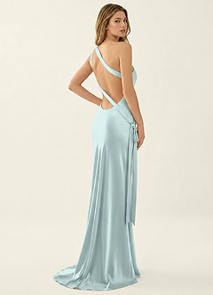Persephone Mist Satin Prom Dress image4