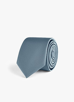 front Stretch Satin Skinny Tie