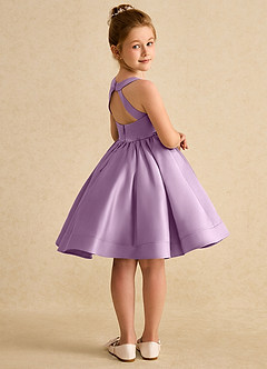 Azazie Julietta vestidos de niña de las flores Vestido de Glicinia de Tul de Princesa con Convertible image8