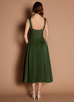 Eirlys Olive Green Midi Dress image6