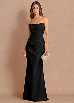 Xarisse Black Maxi Dress | Azazie