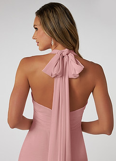 Azazie Fifi Jurken voor bruidsmeisjes Converteerbaar Jurk van Chiffon met A-Lijn Strapless Stoffige Roos image4