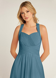 Azazie Claudia Final Sale Bermuda A-Line Sweetheart Neckline Chiffon Dress image5