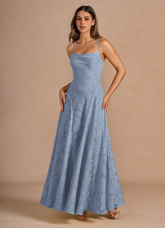 Maxi jurk Irelia Poederblauw image4