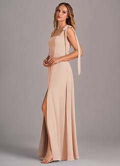 Azazie Debra Abiti da Damigella Abito Convertibile A-Line in Chiffon Con Tasche Rosa Inglese image4