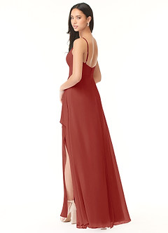 Azazie Collette Bridesmaid Dresses A-Line Chiffon Floor-Length Dress image4