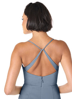 Azazie Ashana Brautjungfernkleider Etui Herzchen Spitze Gittergewebe Kleid Zwielichtviolett image4