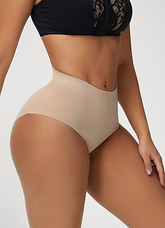 front Braguitas sin costuras de talle alto con control de abdomen