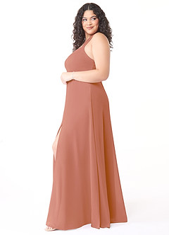 Azazie Jane Bridesmaid Dresses MAI TAI A-Line V-Neck Pleated Chiffon Dress image8