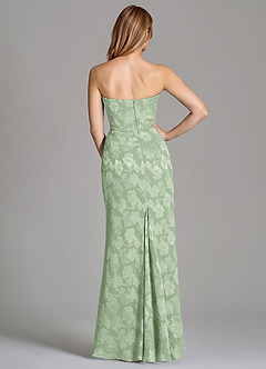 Azazie Ezrena Robes de demoiselle d'honneur Robe Sirène Convertible en Blumen-Burnout Sans bretelles Vert Sauge image5