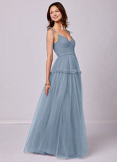 Barbie ♥ Azazie Final Sale Blue Jay A-Line Tulle Dress image3