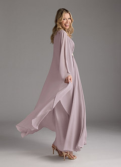 Azazie Drew Mother of the Bride Dresses Dusk A-Line Pleated Chiffon Dress image7