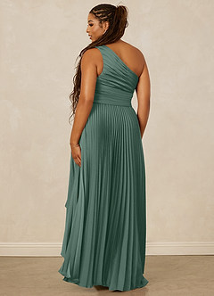 Christian Siriano Bridal for Azazie 1008 Brautjungfernkleider A-Linie One-Shoulder Stretch-Satin Kleid Eukalyptus image10