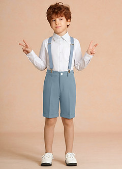 front Oliver Azul Claro Conjunto de 3 piezas de pantalones cortos para niño