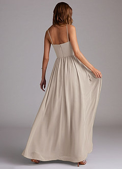 Azazie Calianna Bridesmaid Dresses Frost A-Line Off the Shoulder Chiffon Convertible Dress image6