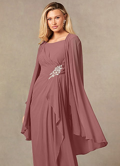front Azazie Bijpassende Kleur Devereaux Chiffon Wrap
