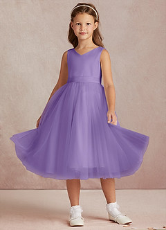 Azazie Marlee Final Sale Agave A-Line Pleated Matte Satin Dress image6