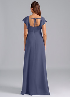 Azazie Bondi Abiti da damigella d'onore premaman Abito A-Line Increspato Chiffon Floor-Length image2