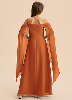 Azazie Moana Junior Klä av A-Line i Chiffong Plisserad image2