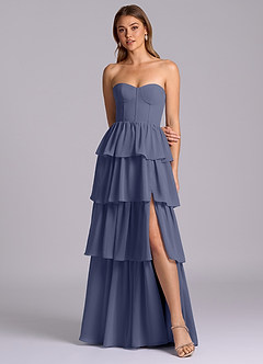 Azazie Faye Bridesmaid Dresses Stormy A-Line Sweetheart Neckline Chiffon Dress image4