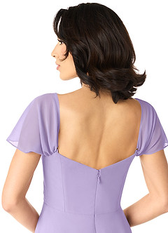 Azazie Tancie Jurken voor bruidsmeisjes Converteerbaar Jurk van Chiffon met A-Lijn Off the Shoulder Lila image5
