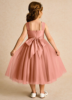 Azazie Dovey Abiti da Ragazza di Fiori Abito Principessa in Tulle Fiocco Più Tagliato image3