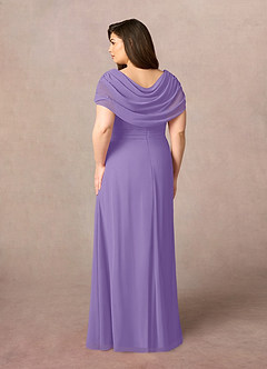 Azazie Mary Abiti per la Madre della Sposa Abito A-Line in Chiffon Spacco Laterale Tahiti image8