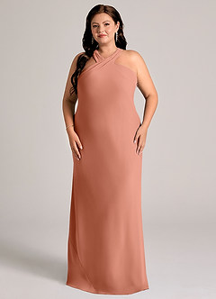 Azazie Doretta Bridesmaid Dresses MAI TAI Mermaid Pleated Chiffon Dress image6