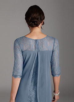 Azazie Flo Mother of the Bride Dresses Twilight A-Line Lace Chiffon Dress image5
