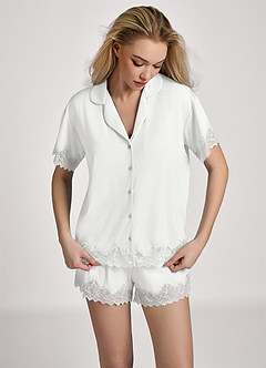 front TENCEL™ Modaler, lässiger Pyjama-Set