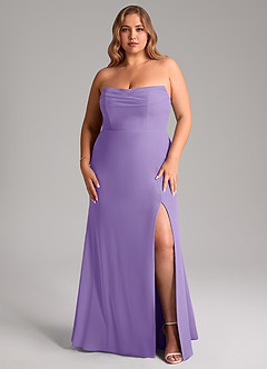 Azazie Saige Bridesmaid Dresses Tahiti A-Line Off the Shoulder Chiffon Convertible Dress image16