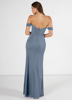 Azazie Kit Bridesmaid Dresses Twilight Mermaid Off the Shoulder Mesh Dress image2