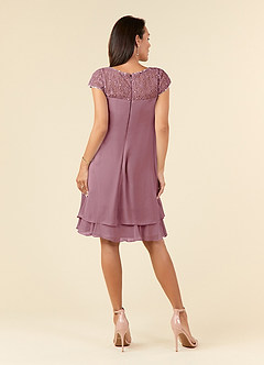 Azazie Tess Mother of the Bride Dresses Vintage Mauve Empire Sequins Chiffon Dress image2