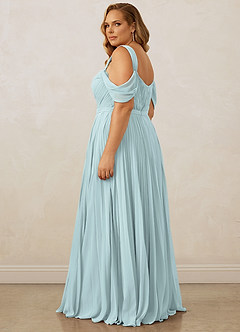 Christian Siriano Bridal for Azazie 1013 Bridesmaid Dresses Mist A-Line Off the Shoulder Chiffon Dress image15