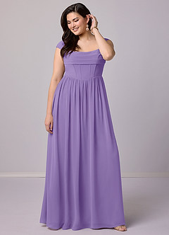 Barbie ♥ Azazie Bridesmaid Dresses Tahiti A-Line Corset Chiffon Dress image9