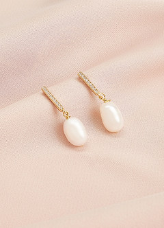 front Orecchini pendenti con perle