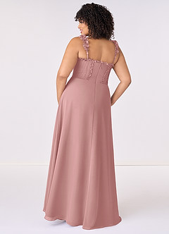 Barbie ♥ Azazie Bridesmaid Dresses Dusty Rose A-Line Sweetheart Neckline Chiffon Dress image6