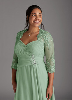 Azazie Anne Mother of the Bride Dresses Agave Sheath Sweetheart Sequins Lace Dress image13