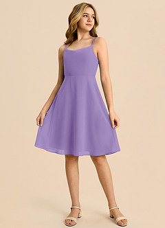 Azazie Shale Jurk van Chiffon met A-Lijn Boog Tahiti image4