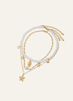 front Halsband med sjöstjärnor i lager