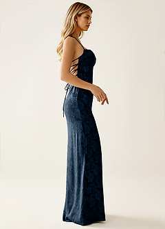 Angena Marine Rückenfreies Sommerkleid image6